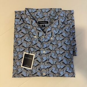 CLUB ROOM Mens Short Sleeve Shirt Size XXL- ZEBRAS!
